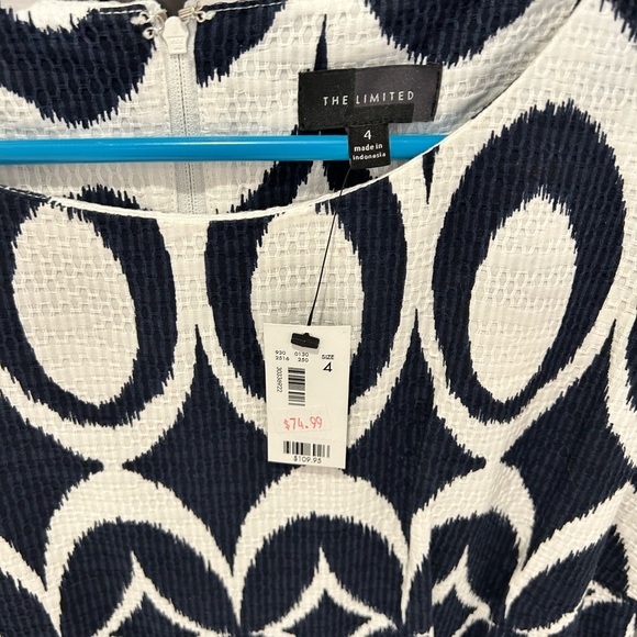 Navy and White Dress from The Limited - Picture 2 of 2